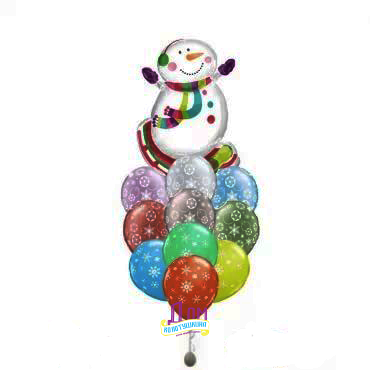 Снеговик и 10 шаров