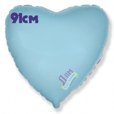 Сердце голубое 91 см