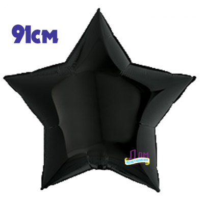 Звезда черная 91 см