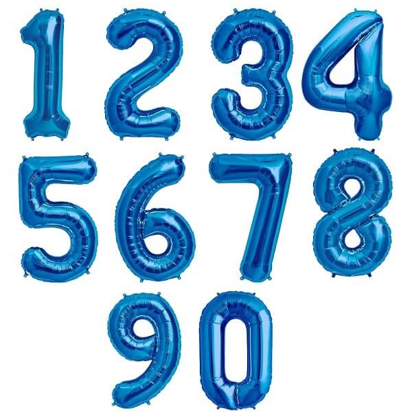Цифра Синяя 40" (102см)