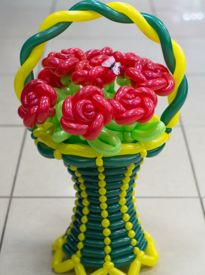 Цветы, букеты и корзины из воздушных шаров - Желтый шар - Гелиевые шары Ярославль